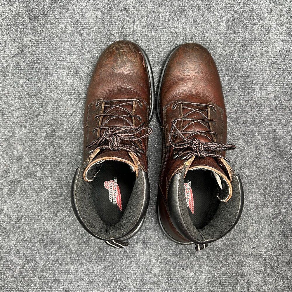 Red Wing DynaForce Boots Men's Size 11.5 Brown Leather Steel Toe Waterproof Work - Picture 10 of 15